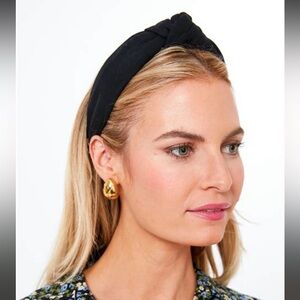 Lele Sadoughi Black Knotted Headband